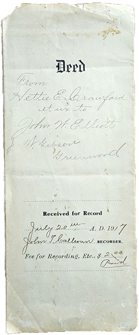 1917 Delaware Property Deed Indenture w/ Notary Seal