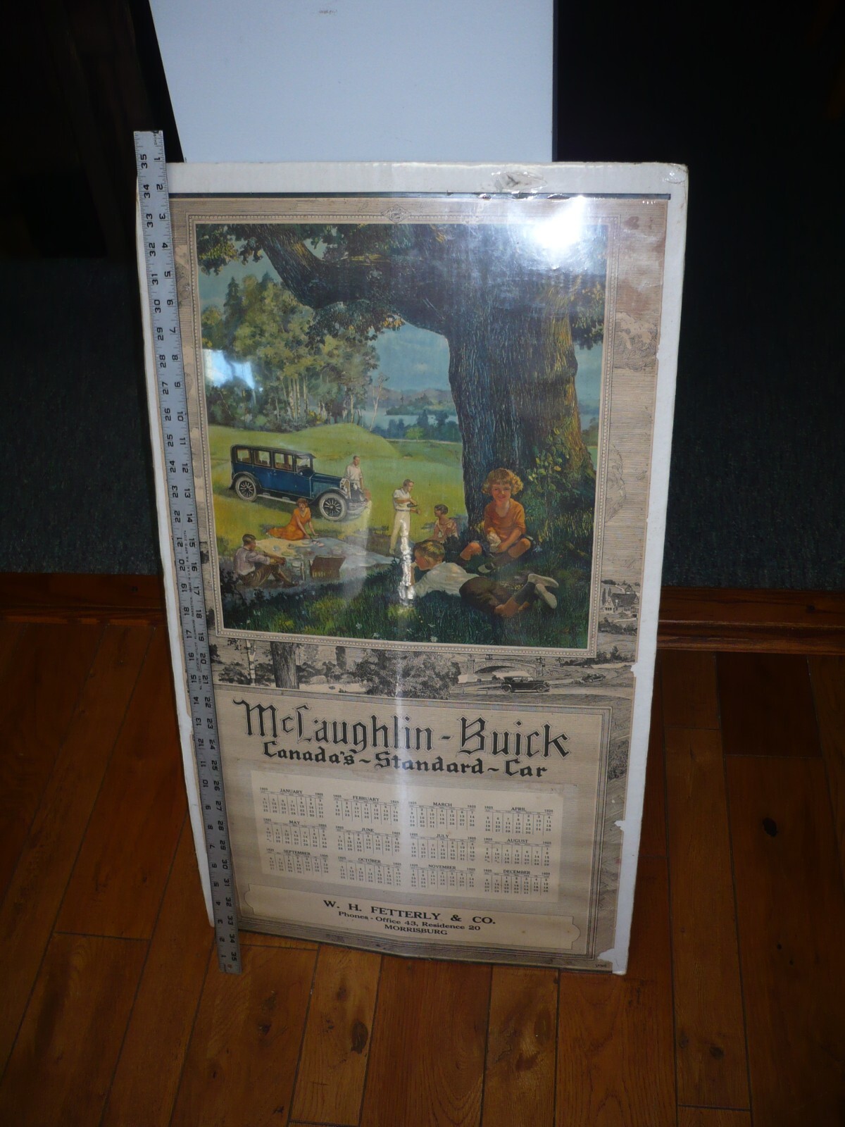 RARE 1925 McLaughlin Buick Canada calendar fetterly and co. morrisburg RARE 1925 McLaughlin Buick Canada calendar fetterly and co. morrisburg