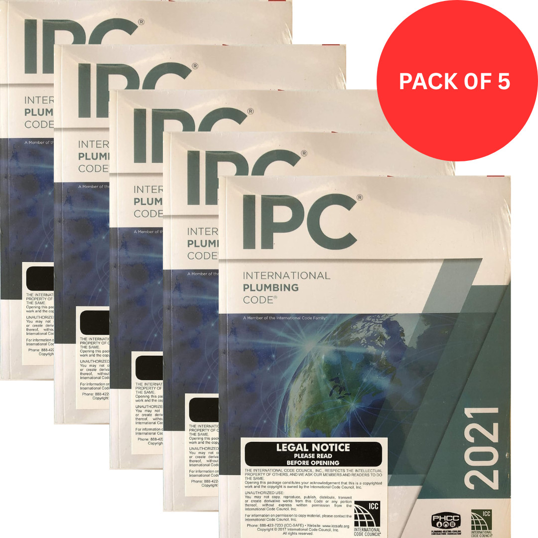 IPC 2021 | 2021 International Plumbing Code | PACK OF 5 | IPC 2021 | 2021 International Plumbing Code | PACK OF 5 |