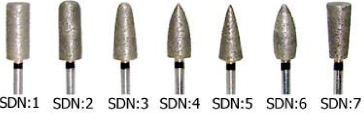 7 Sintered Diamond Burs HP Shank For Your Dental Lab 