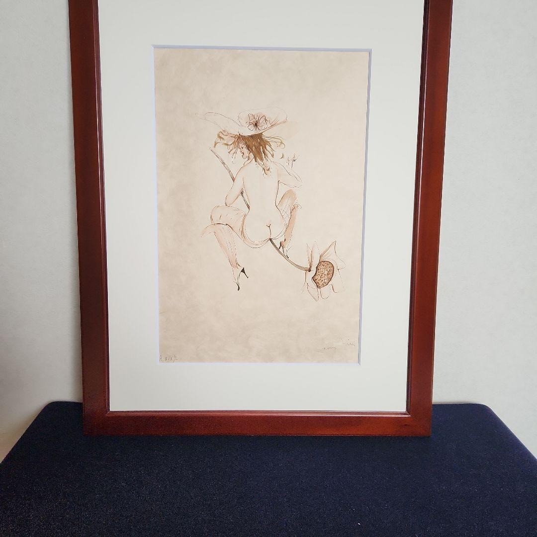 Leonor Fini Flower Witch 1980 Etching Signed A.XIX/L Framed Surrealist Art