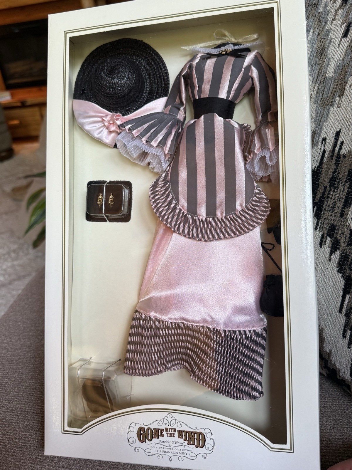 Franklin Mint GWTW Scarlett O\'Hara Portrait Doll Peachtree Promenade NRFB w/COA