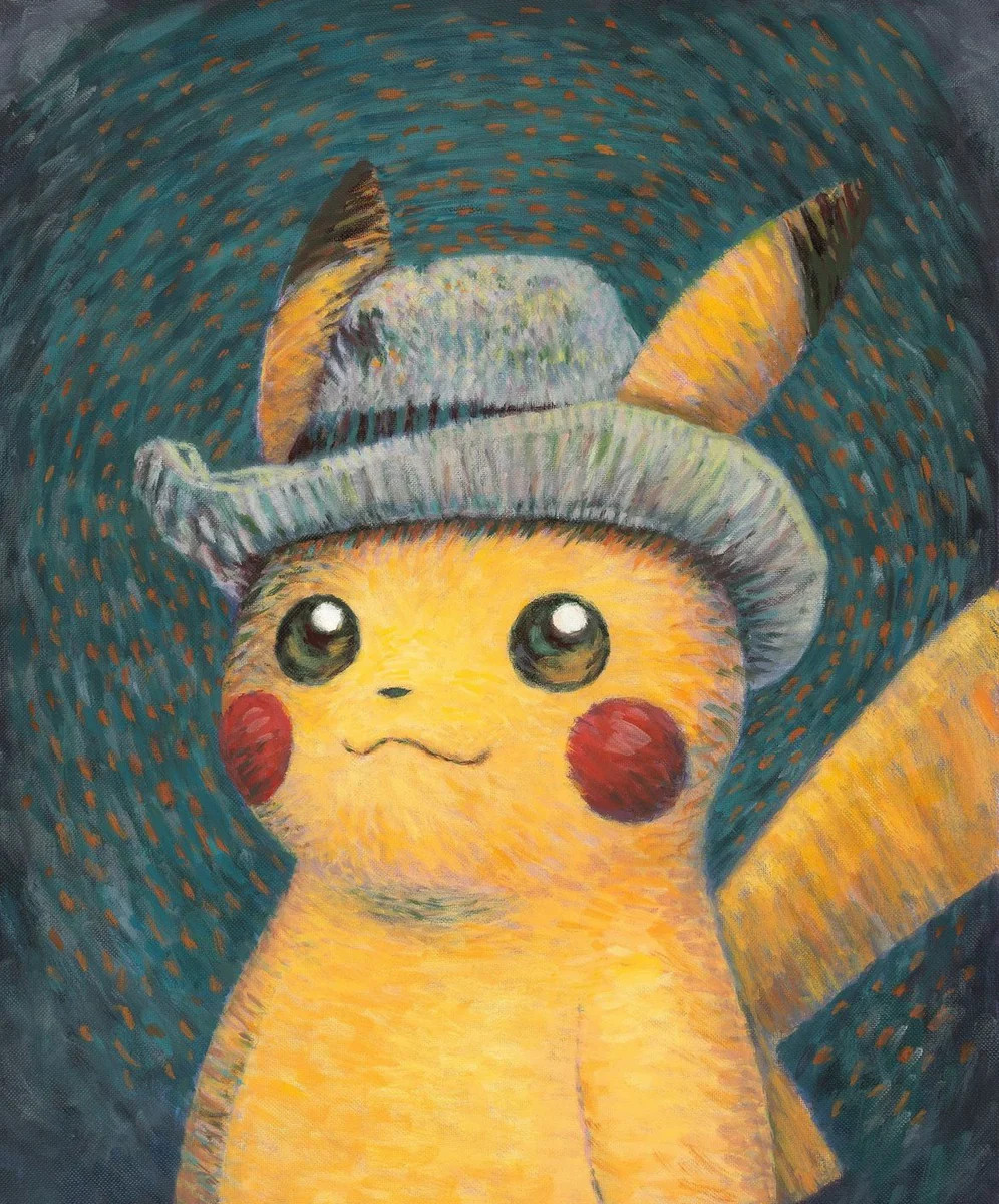 Pikachu Van Gogh : Museum Grade Art Print 17x22