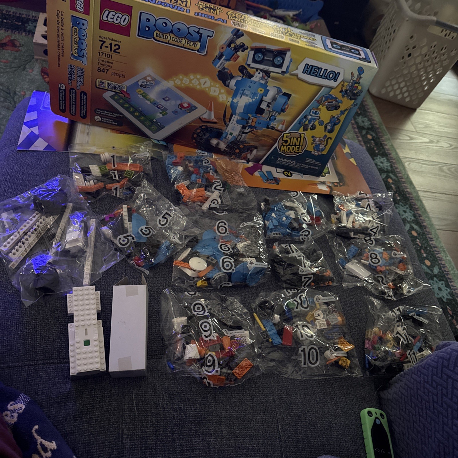 LEGO 17101 Boost Creative Toolbox Open Box, all bags sealed