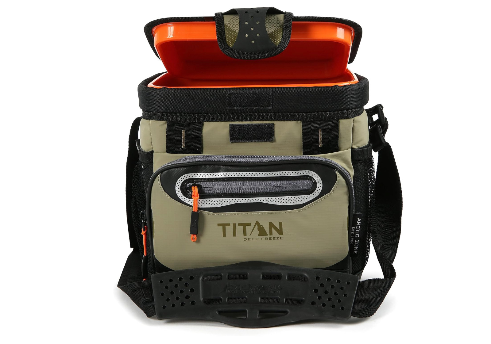 Titan by Arctic Zone Deep Freeze Cooler - 9 Can Zipperless Hardbody Cooler Moss