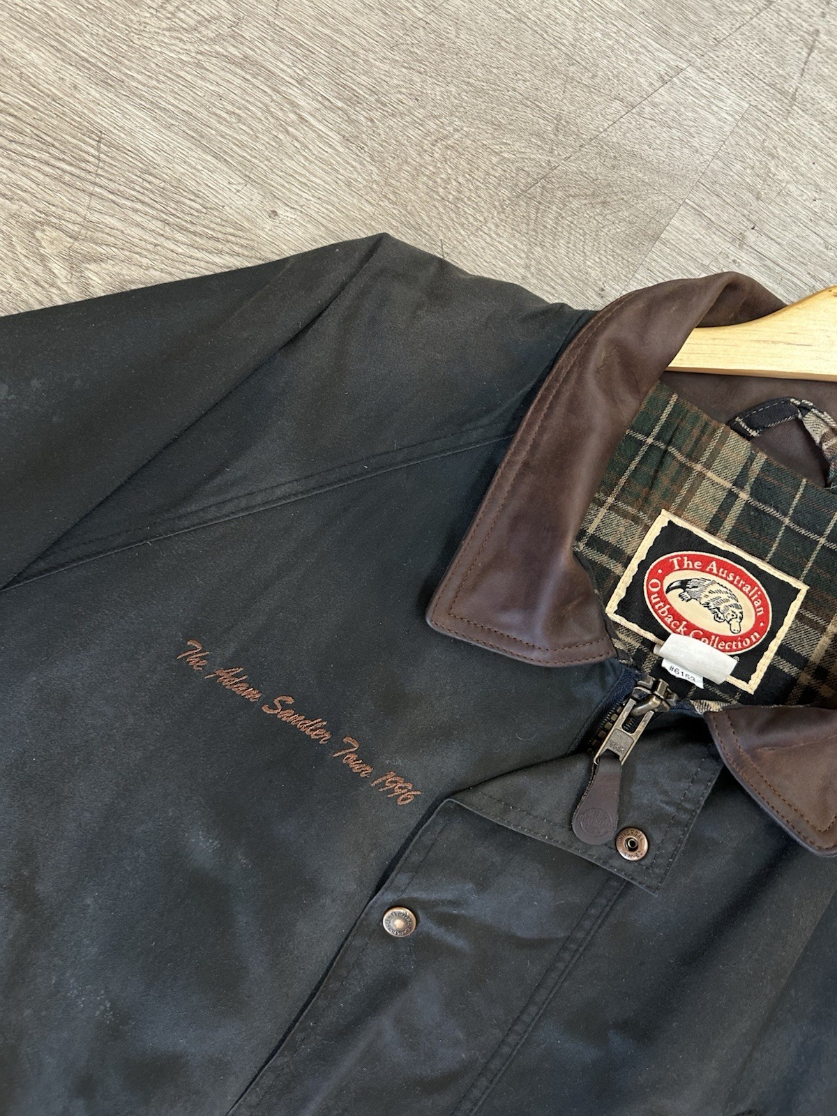 Vintage 1996 Adam Sandler Comedy Tour Wax Crew Jacket Sz XL Leather Promo