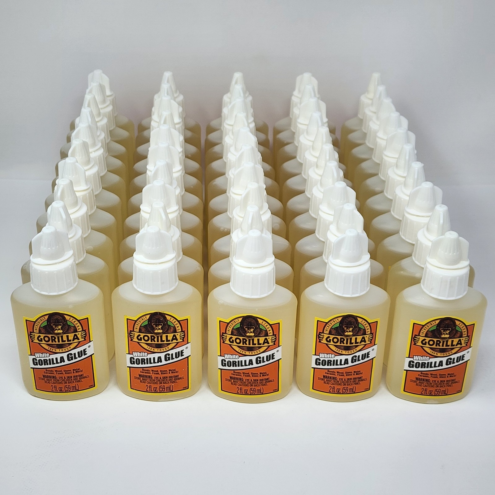 Gorilla Glue White Original Strong Bonds Wood Stone Metal Glass 2 oz (50 Pack) Gorilla Glue White Original Strong Bonds Wood Stone Metal Glass 2 oz (50 Pack)