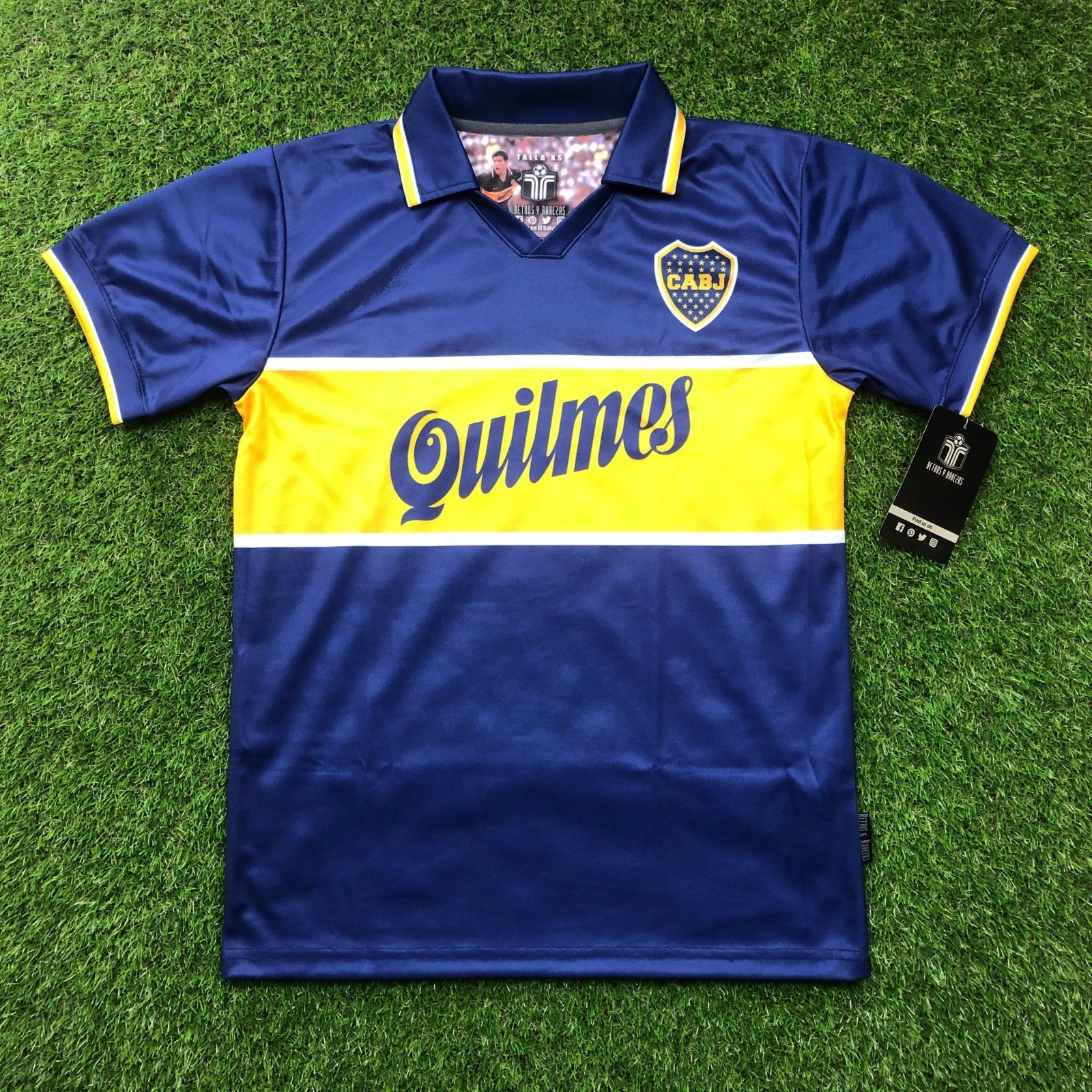 CA Boca Juniors, Men\'s Retro Soccer Jersey, 1997, Maradona #10 (Tallaje Grande)