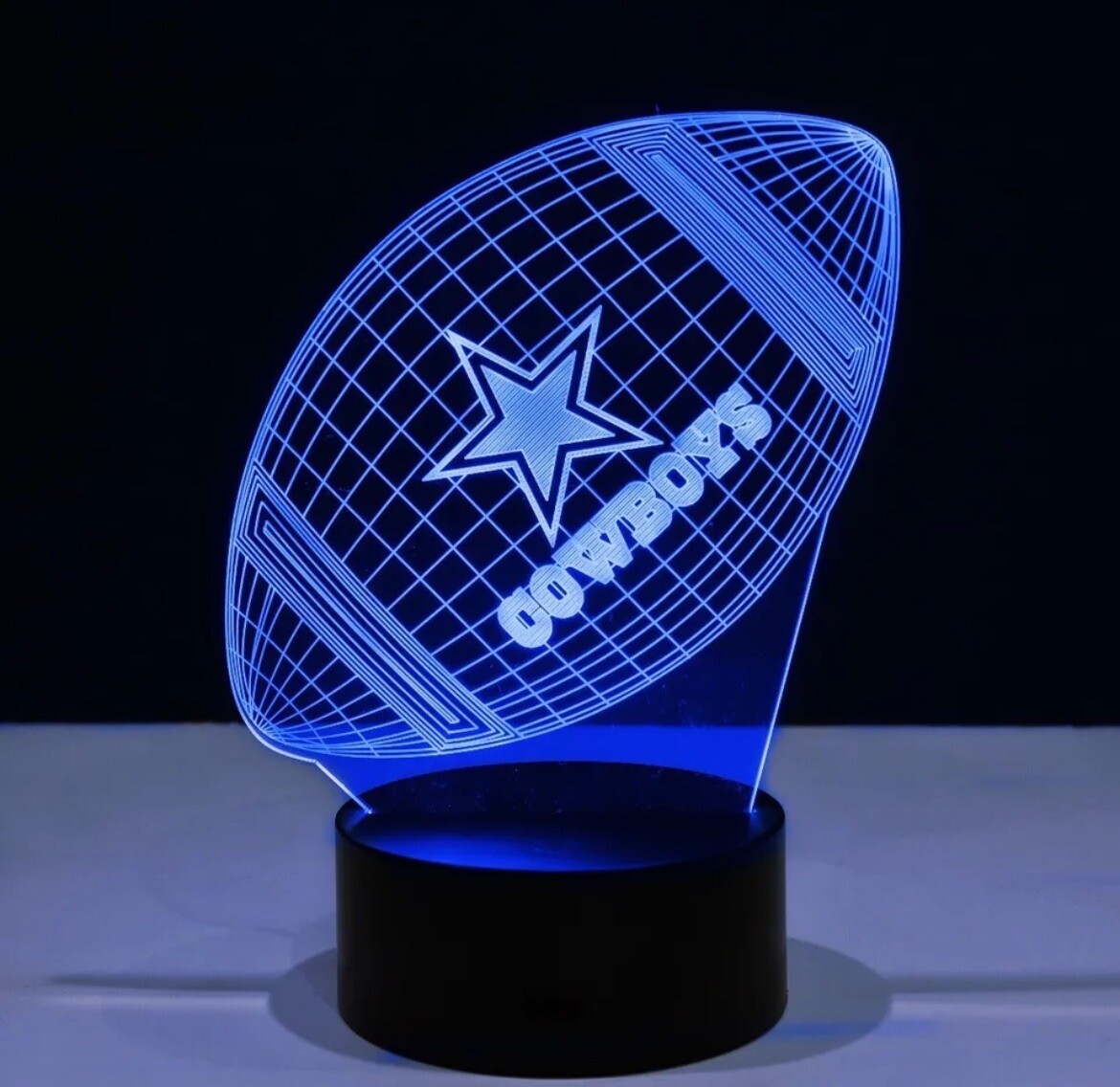 Dallas Cowboys 3D LED Light Lamp Collectible NFL Football Team Home Decor Gift🫛 Dallas Cowboys 3D LED Light Lamp Collectible NFL Football Team Home Decor Gift🫛