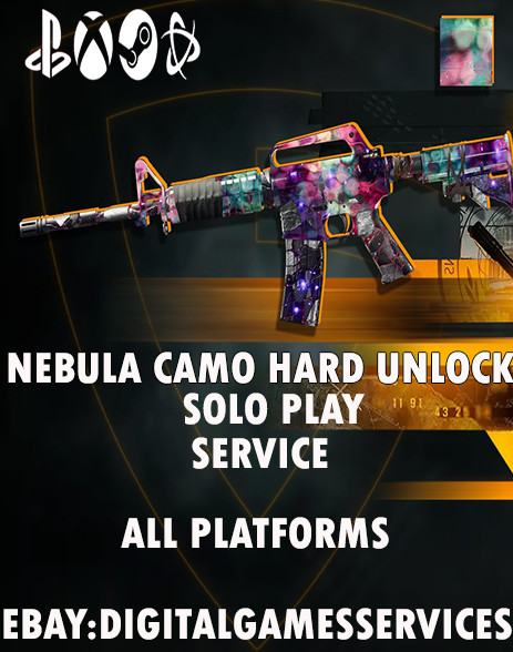 NEBULA CAMO [  HARD UNLOCK  ZOMBIES SOLO PLAY ] 100% LEGIT