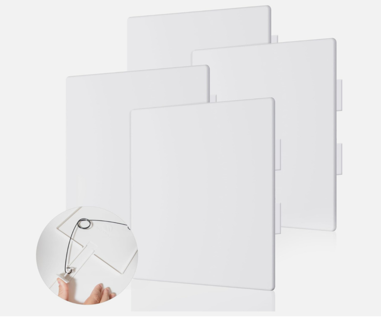 Morvat 12x12 Adjustable Spring Access Panel for Drywall & Ceiling (1,4,20 Pack) Morvat 12x12 Adjustable Spring Access Panel for Drywall & Ceiling (1,4,20 Pack)