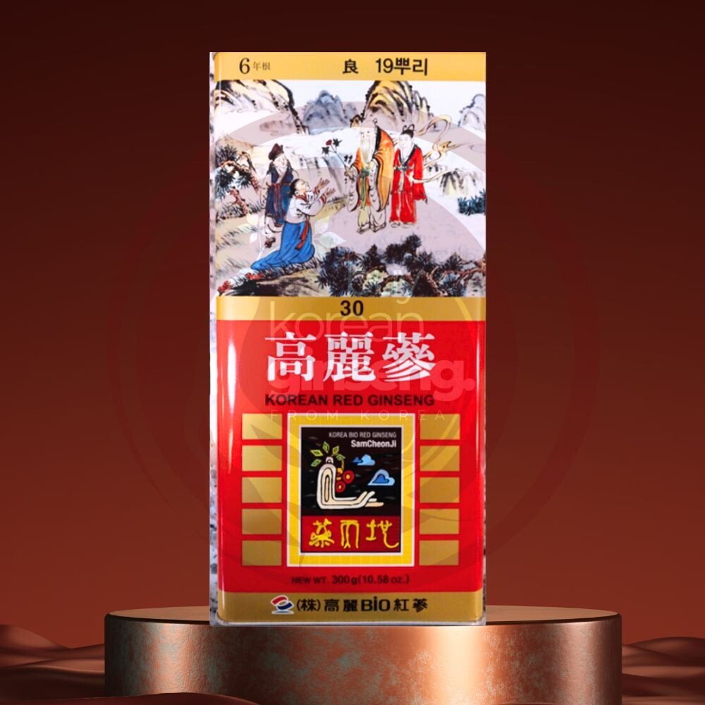 6 years old Korean red ginseng 30 sheets (11-19 roots) 300g Saponin Panax