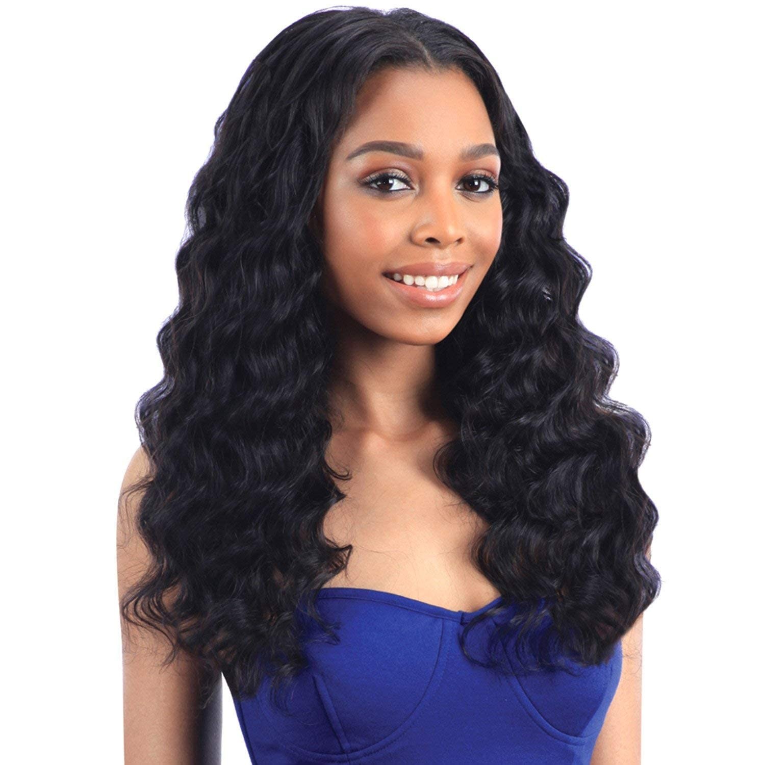 Saga 100% Human Hair Crochet Braid Loose Deep 14inch 1B