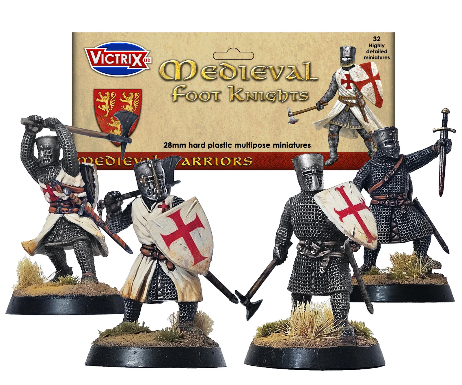 Victrix Miniatures Medieval Foot Knights (32)