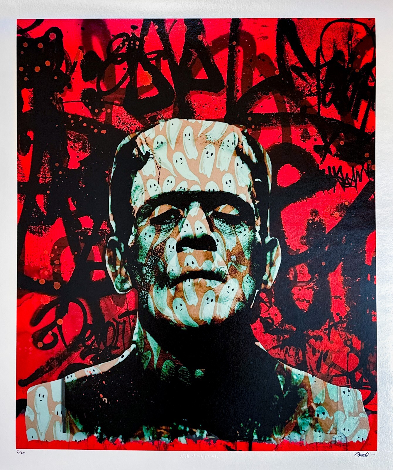 MR. RIPOFF \'Frankenffiti\' #x/25 print w/COA banksy kaws simpsons fairey