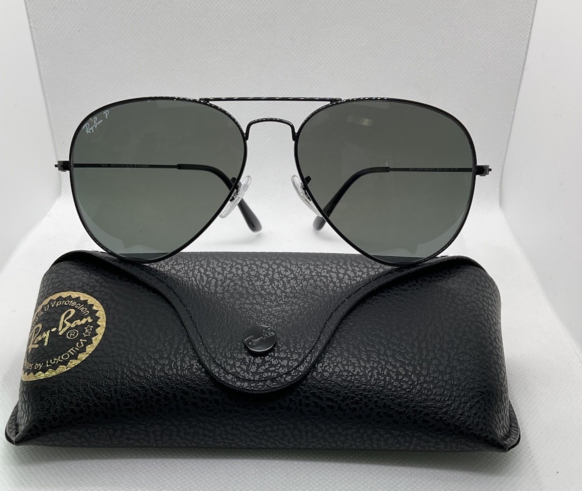 Ray-Ban 58mm Aviator Classic Black Sunglasses - Black Glass Polarized Ray-Ban 58mm Aviator Classic Black Sunglasses - Black Glass Polarized