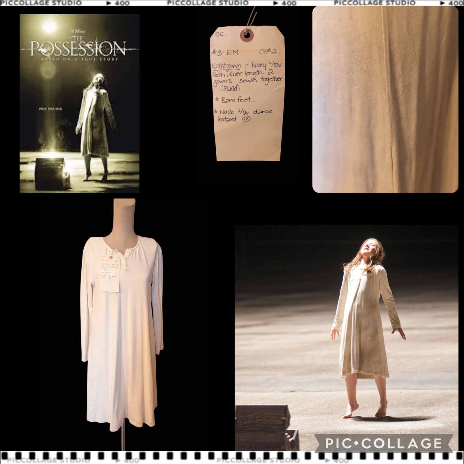 2012 The Possession  Em\'s (Natasha Calis) Hero Screen Worn Nightgown 