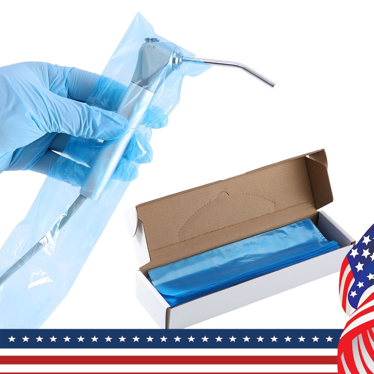 500PCS Disposable Dental Air Water Syringe Sleeves Handpiece Protective Covers