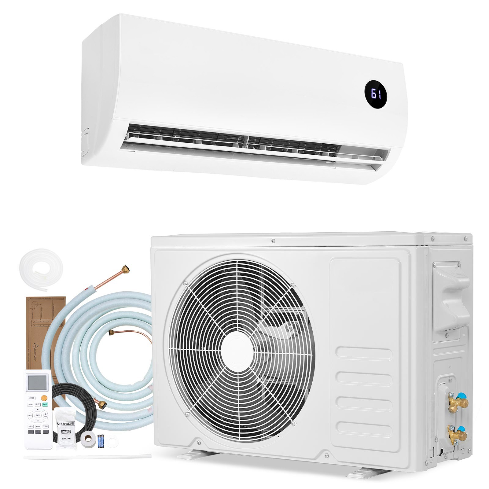 Uimoso Mini Split Air Conditioner 9000 BTU 115V Efficient Cooling 19 SEER2