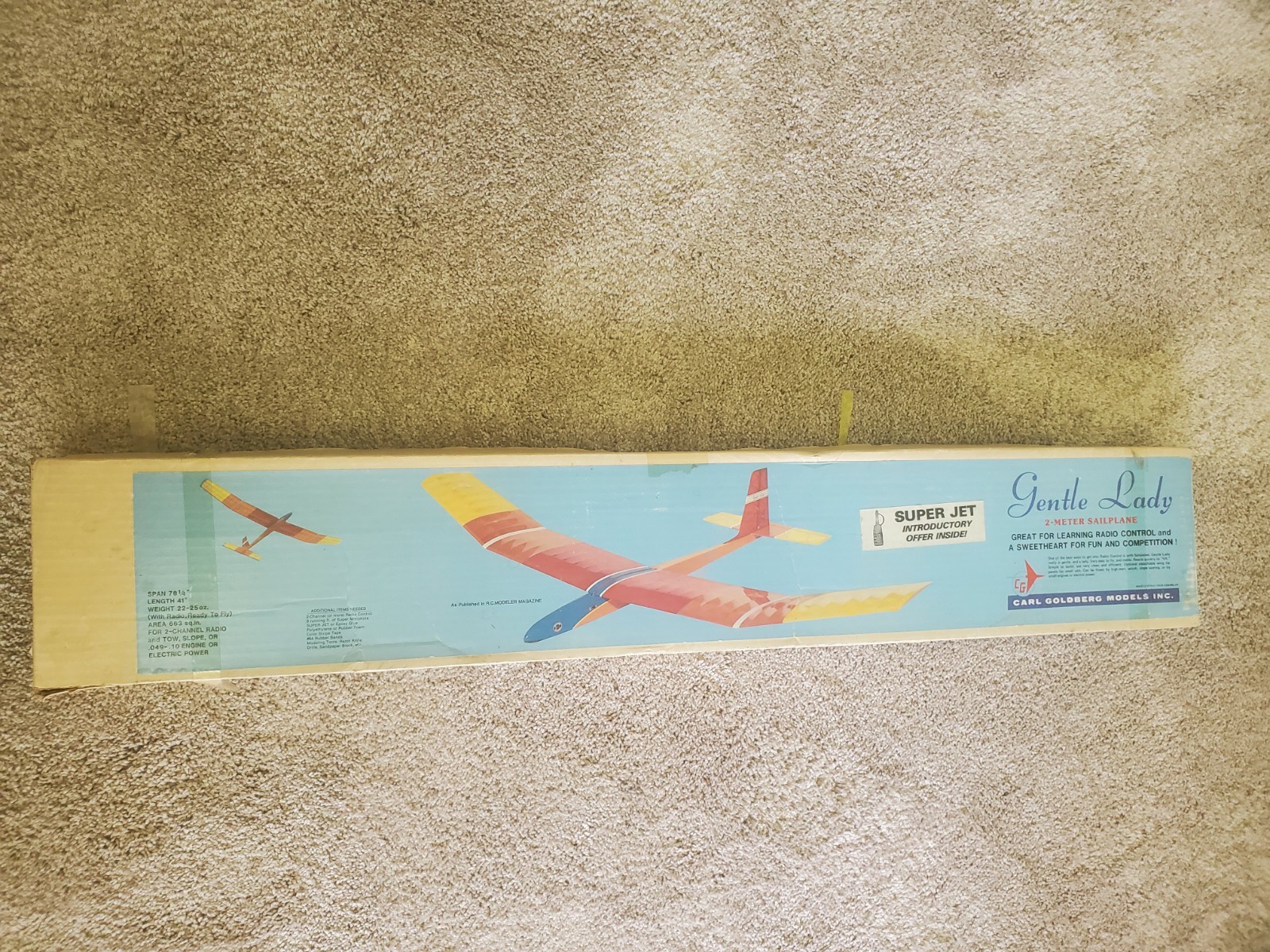 Carl Goldberg Gentle Lady 2m Sailplane Unassembled Wood Airplane Kit (PARTS ONLY Carl Goldberg Gentle Lady 2m Sailplane Unassembled Wood Airplane Kit (PARTS ONLY