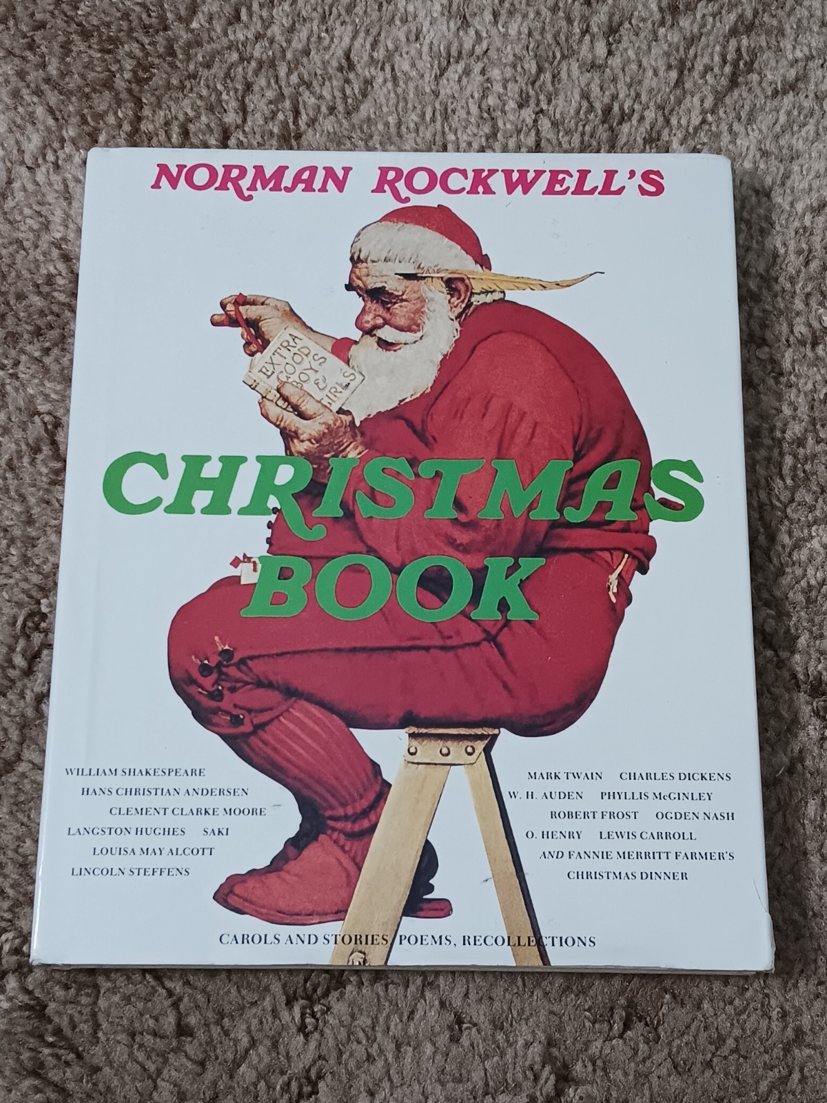 Vintage 1993 Norman Rockwell's Christmas Book Hardcover Vintage 1993 Norman Rockwell's Christmas Book Hardcover