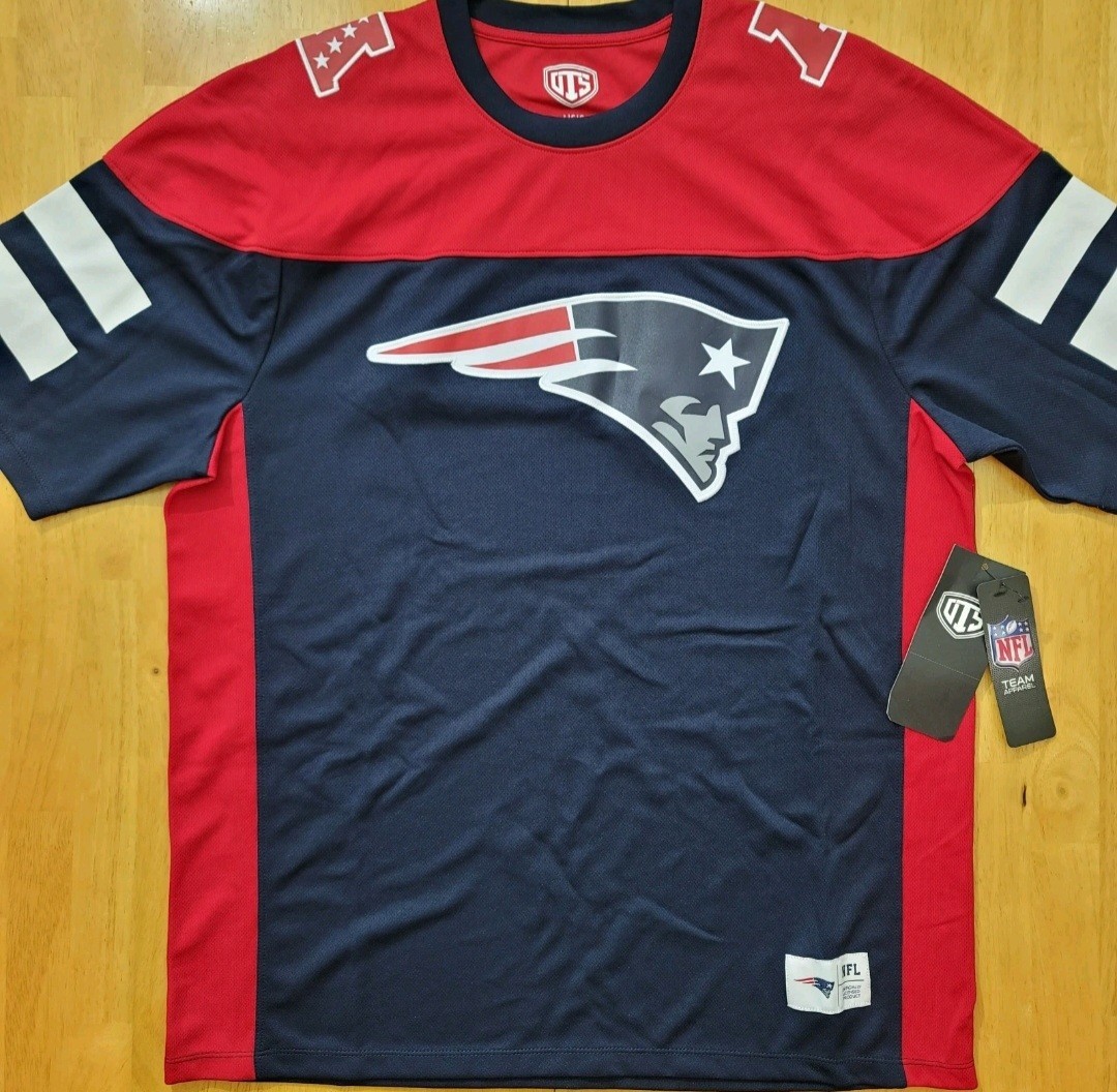 NFL New England Patriots OTS Alton Jersey Men's Size Large Multi-Color NEW 