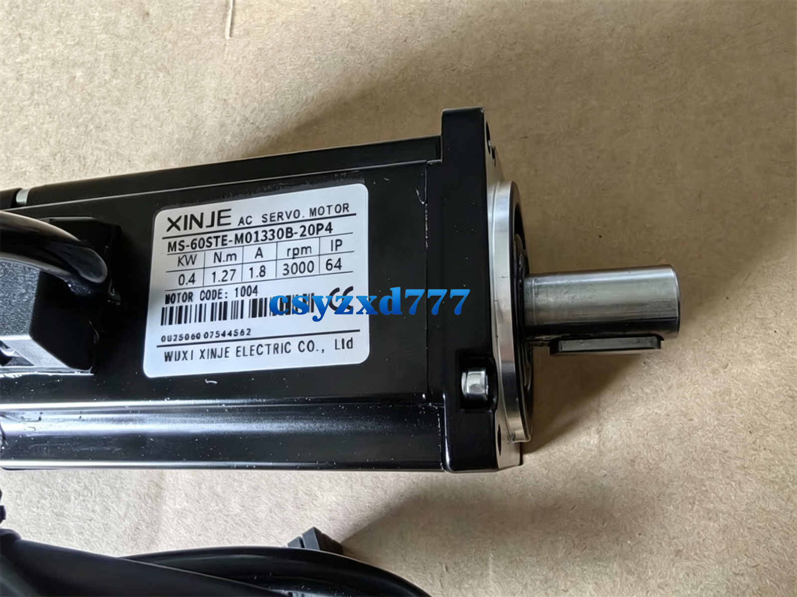 1/Piece New XINJE Servo Motor MS-60STE-M01330B-20P4 MS-60STE-M01330B 20P4