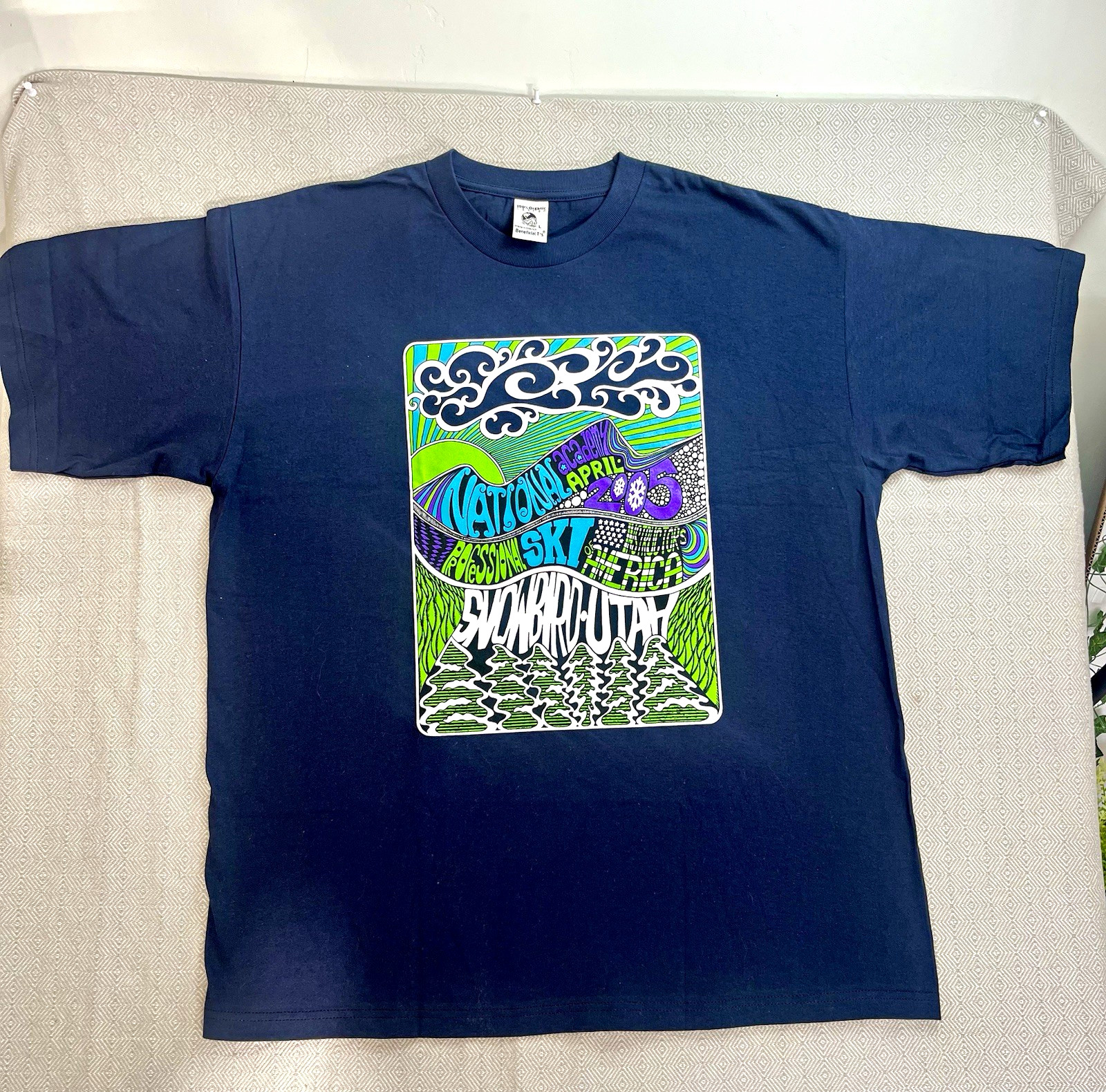 Vintage Beneficial Ts Patagonia Blank Snowbird Ski Resort Shirt Large Y2K NWOT