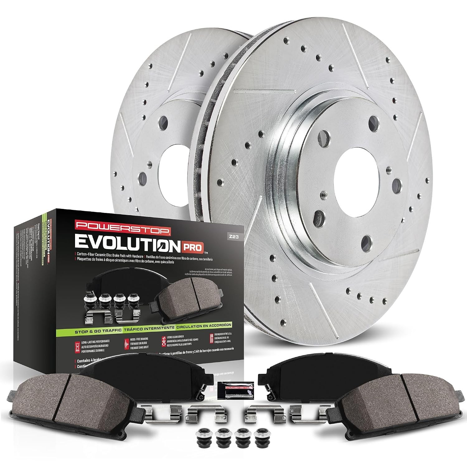 PowerStop Z23 Performance Brake Pad & Rotor Kit Rear K5875