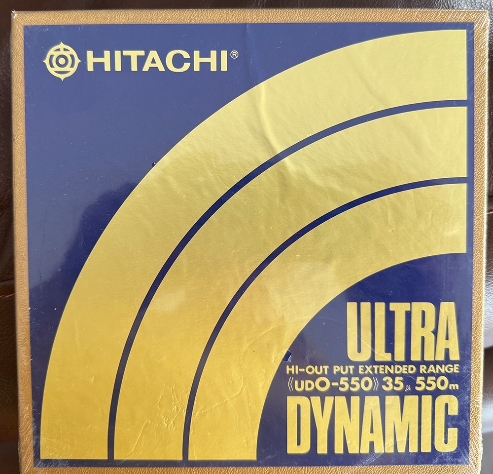 Seven unopened Hitachi UD0-550 Ultra Dynamic reel-to-reel audio tapes Seven unopened Hitachi UD0-550 Ultra Dynamic reel-to-reel audio tapes