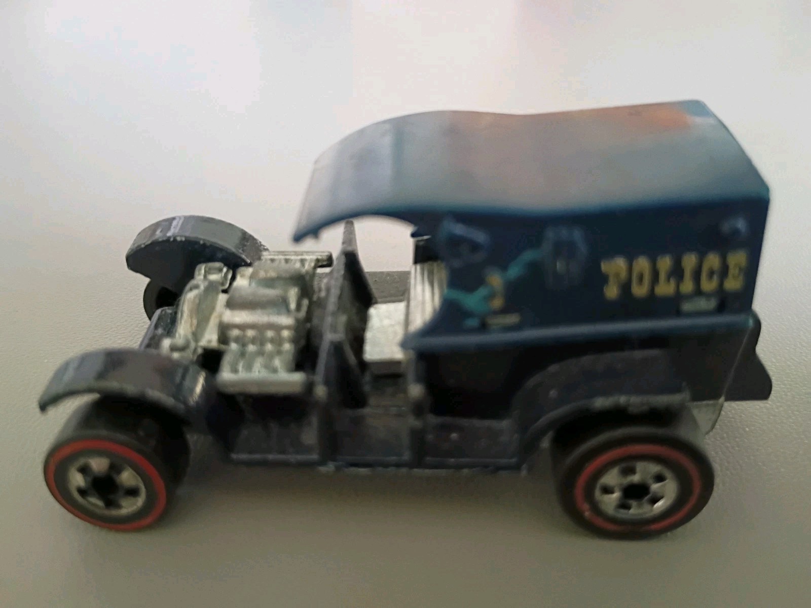 Vintage 1969 USA Hotwheels Redline Blue Paddy Wagon Vintage 1969 USA Hotwheels Redline Blue Paddy Wagon
