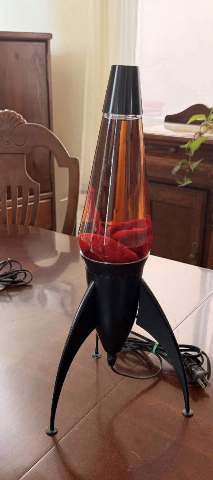1990s Lava Lamp Starship Red Lava 