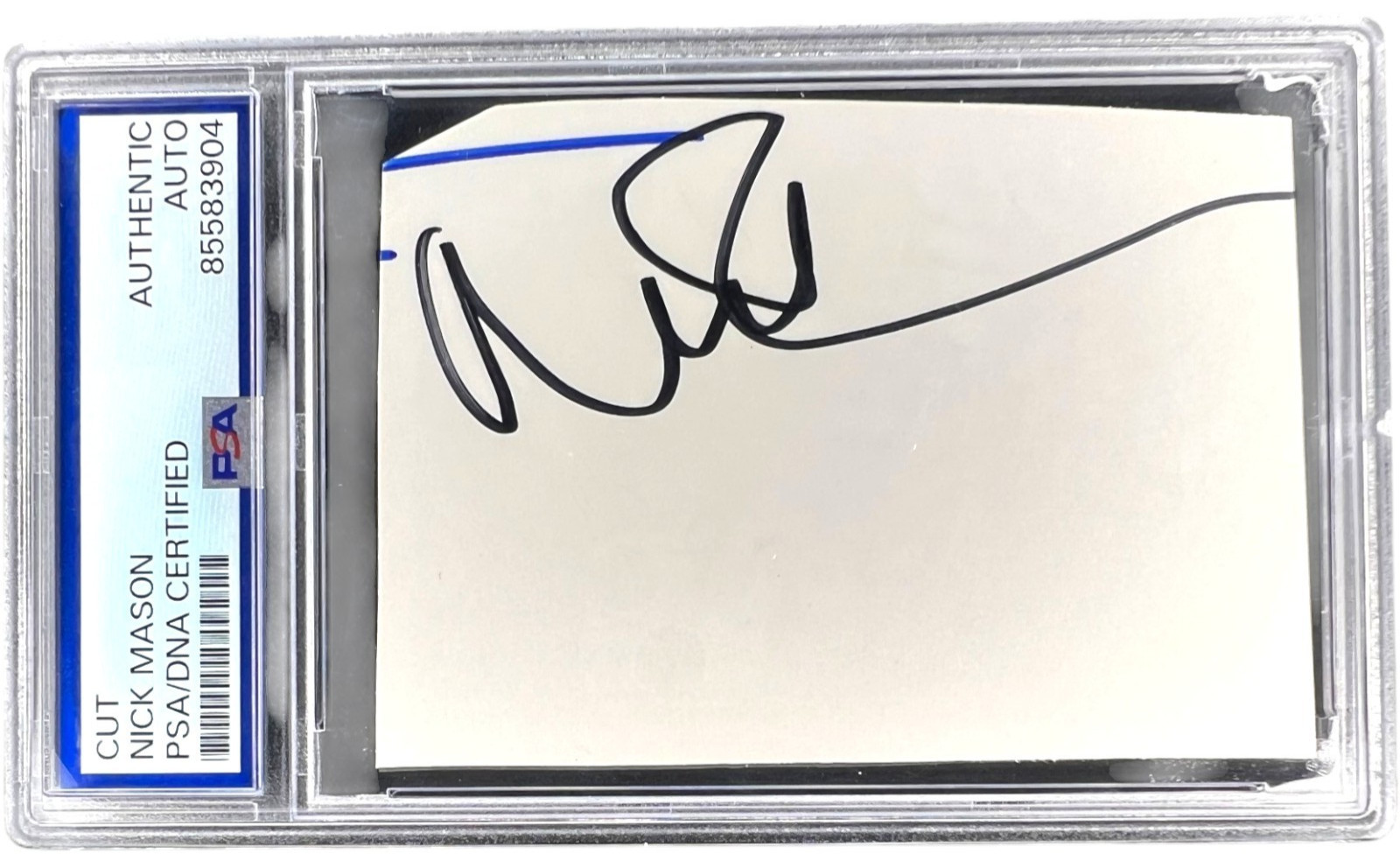 Nick Mason Founding Member Pink Floyd Signed Cut Autograph PSA/DNA Nick Mason Founding Member Pink Floyd Signed Cut Autograph PSA/DNA