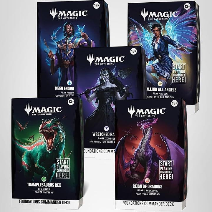 MTG Set of 5 Commander Deck FOUNDATIONS Decks ENG MTG Sealed Case fast shipping MTG Set of 5 Commander Deck FOUNDATIONS Decks ENG MTG Sealed Case fast shipping