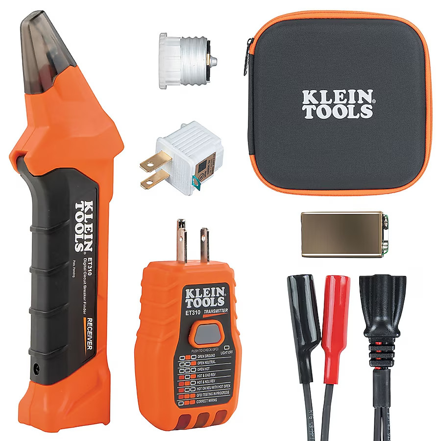Klein Tools ET310KIT Circuit Breaker Finder GFCI Tester Accessory Kit Case