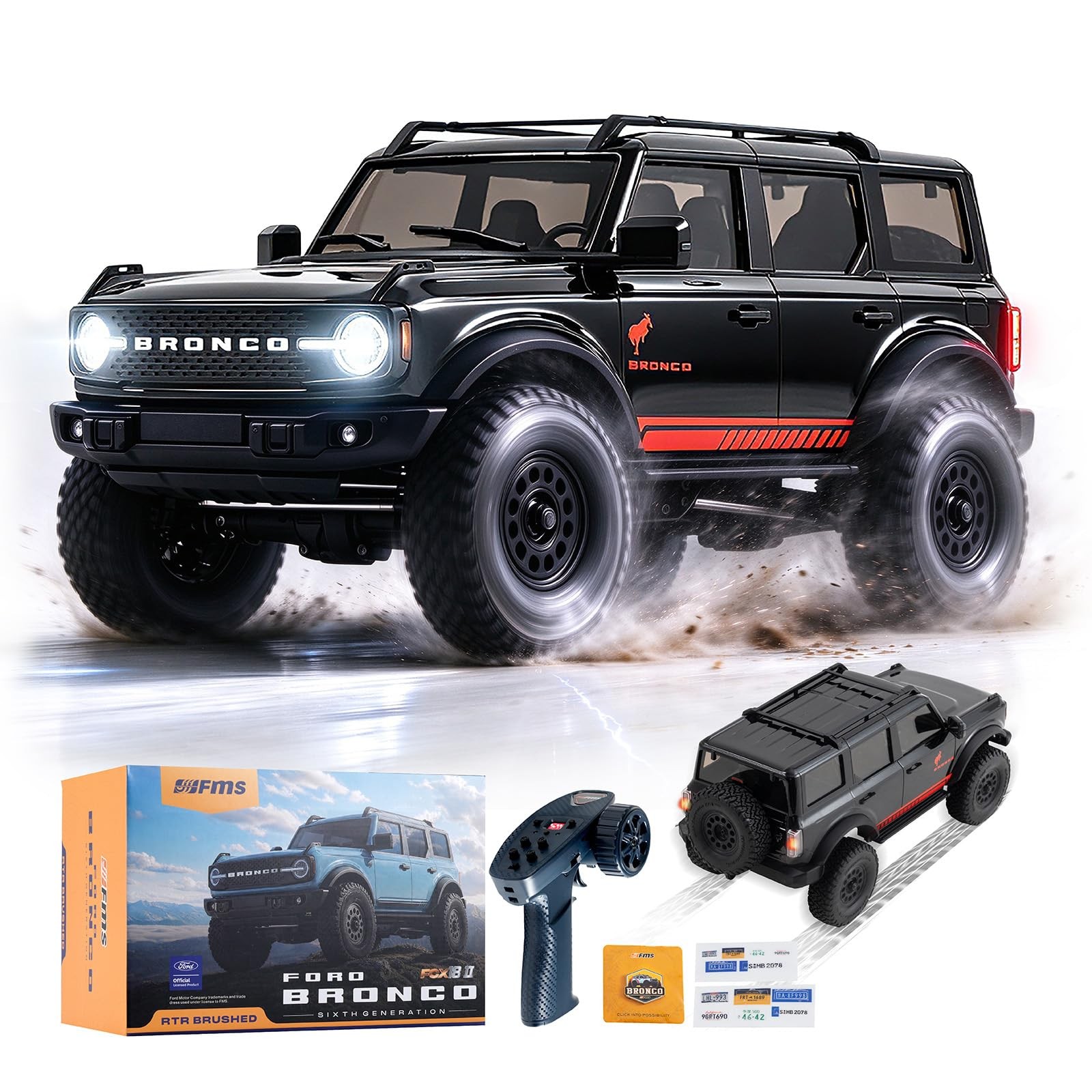 FMS FCX18 II Ford Bronco 1/18 RC Crawler RTR, 4WD Off-road(Include battery) FMS FCX18 II Ford Bronco 1/18 RC Crawler RTR, 4WD Off-road(Include battery)