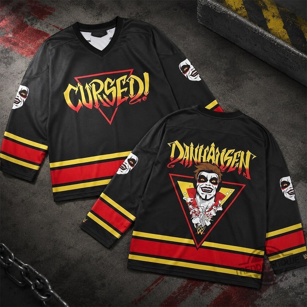 HOT NEW ITEAM  \\WWE Danhausen Cursed Hockey Jersey 2026