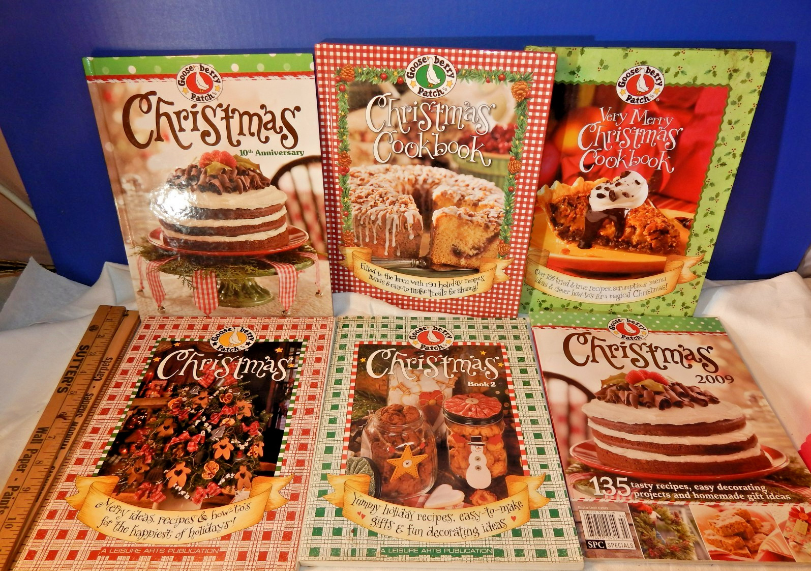 6 GOOSEBERRY PATCH CHRISTMAS COOKBOOKS DESSERTS CRAFTS RECIPES HOLIDAY FUN LOT