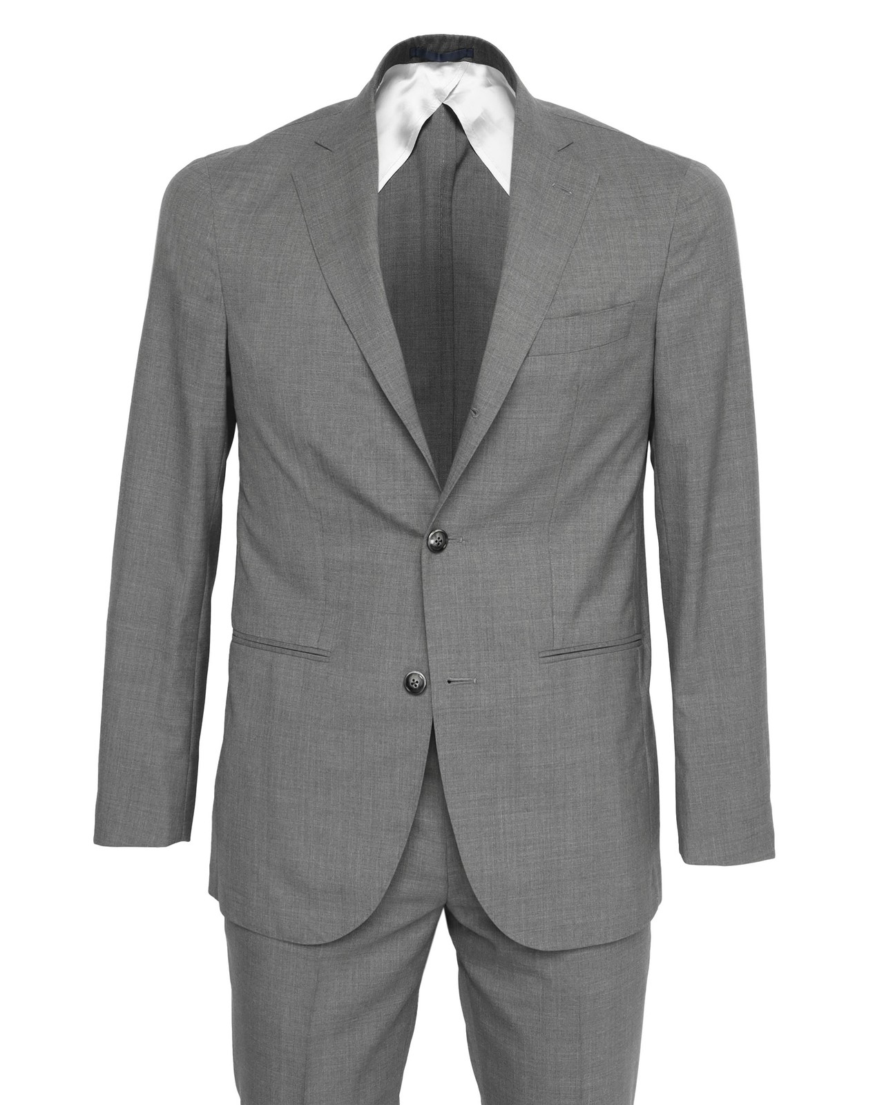NWT EDUARDO DE SIMONE SUIT grey lightweight wool luxury handmade Italy 58
