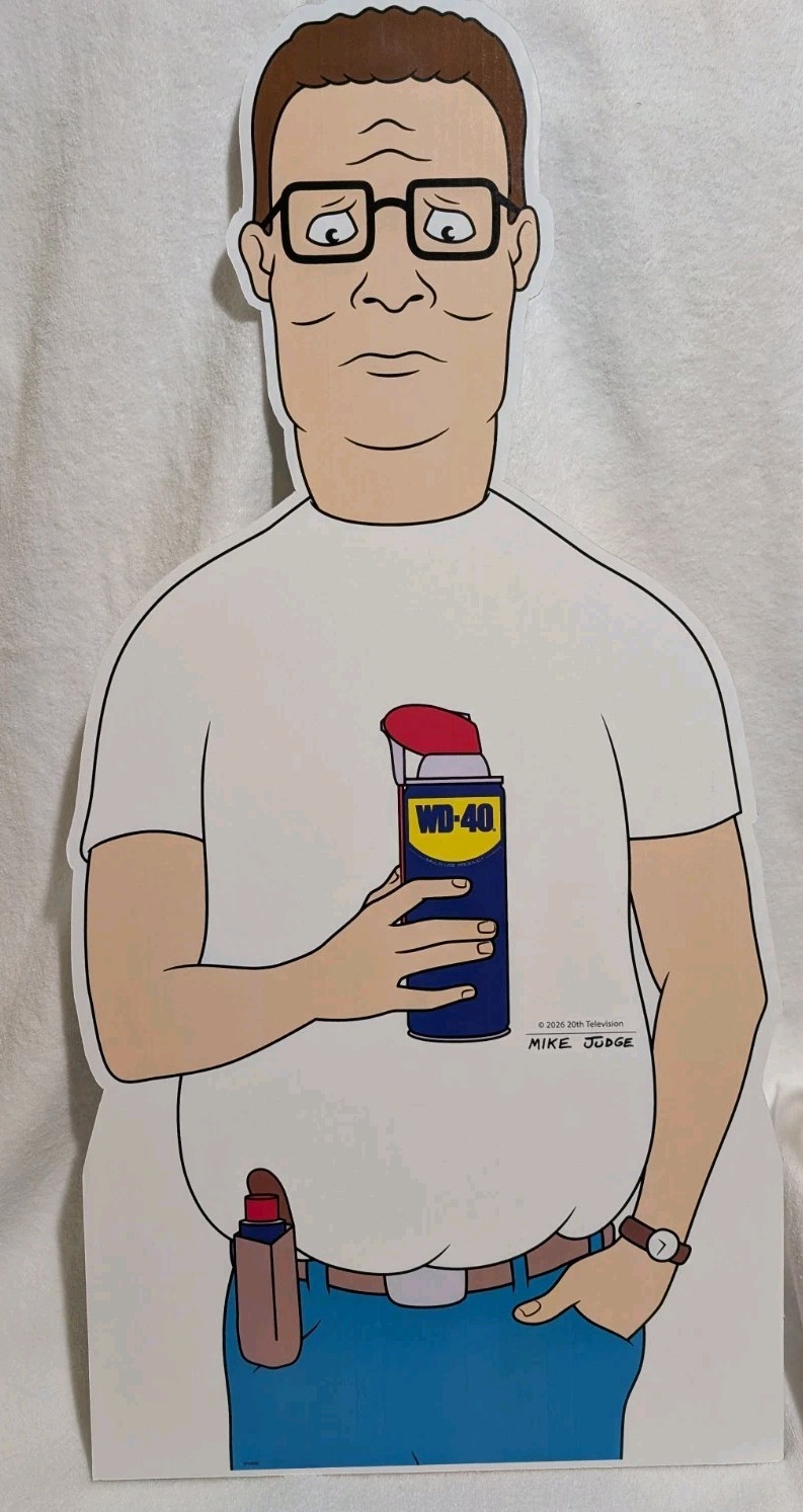 King Of The Hill Hank Art WD-40 Promo Cutout Poster Limited Edition. Mike Judge 