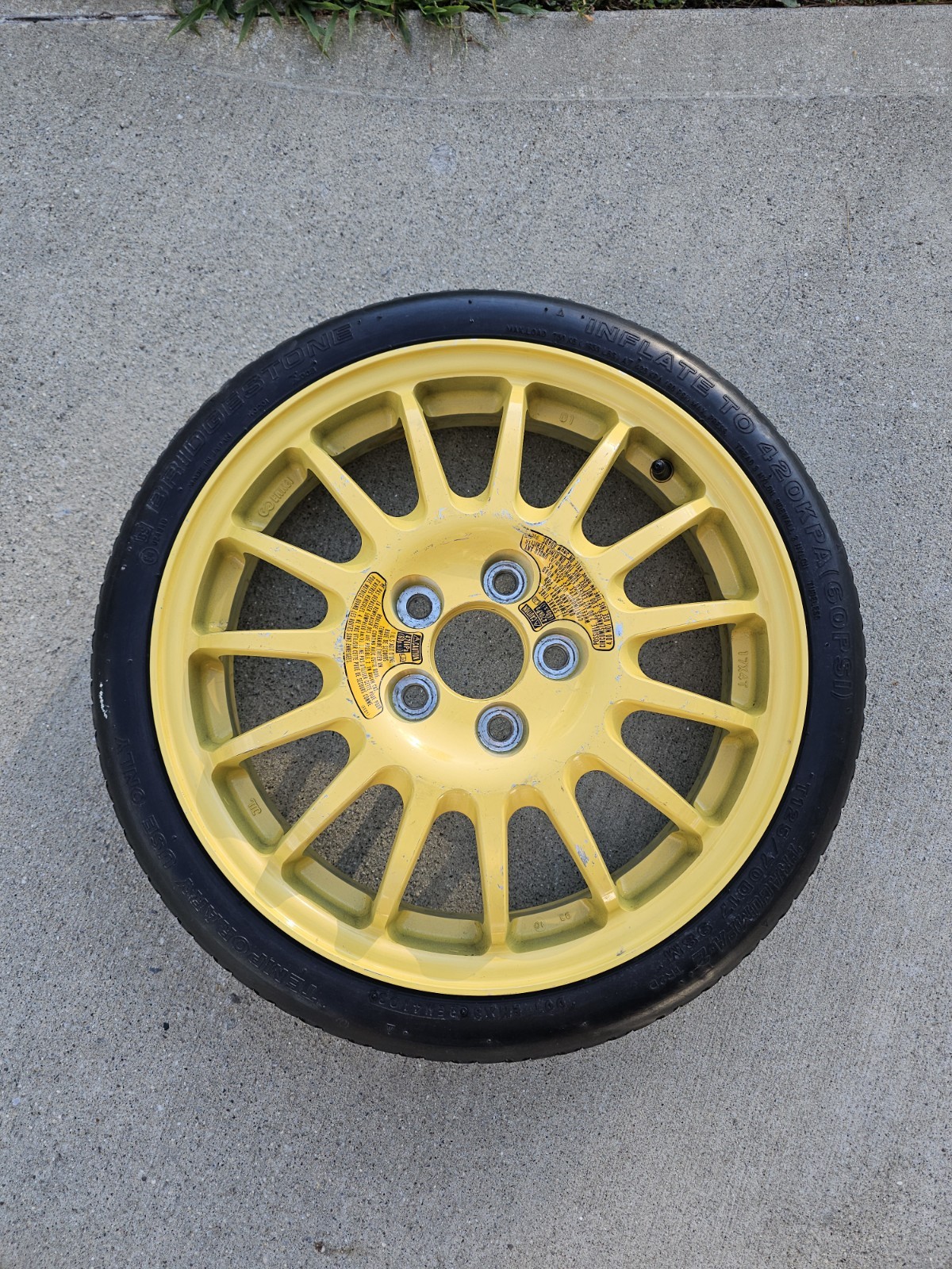 2004-2011 MAZDA RX8 RX-8 COMPACT DONUT SPARE WHEEL RIM TIRE 125/70/17 USED OEM 2004-2011 MAZDA RX8 RX-8 COMPACT DONUT SPARE WHEEL RIM TIRE 125/70/17 USED OEM