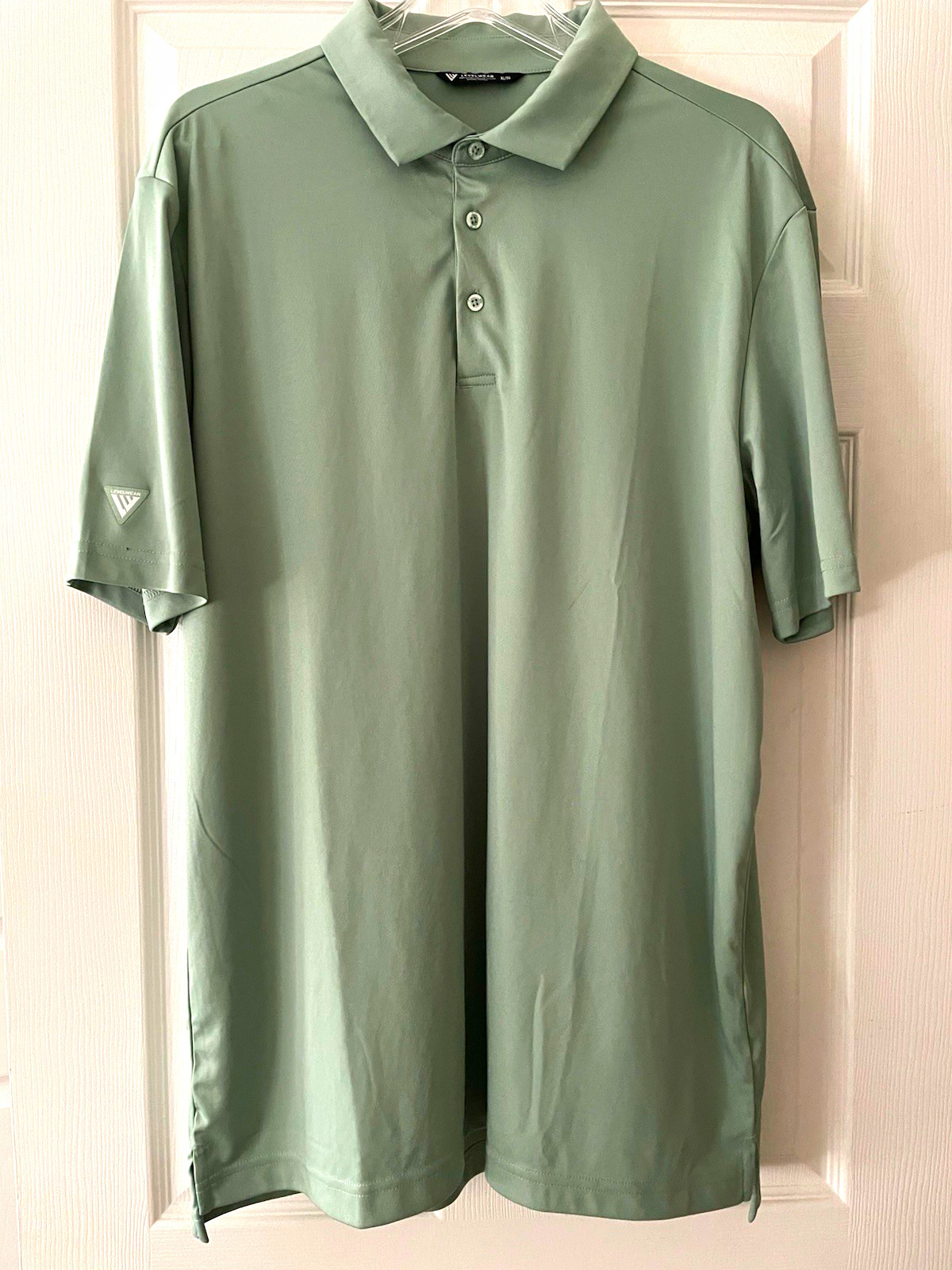 Levelwear Men\'s Performance Polo Eucalyptus Green Size XL NWOT