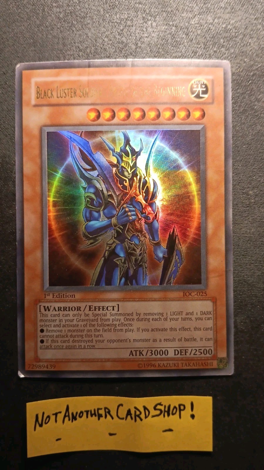 Yugioh Black Luster Soldier - Envoy of the Beginning IOC-025 1st Edition Holo MP