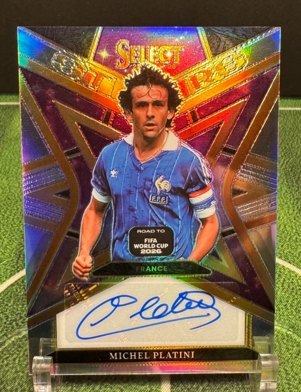 Michel Platini Panini 2025-26 Select Road to FIFA WC 26 ST-MP France Auto Stars
