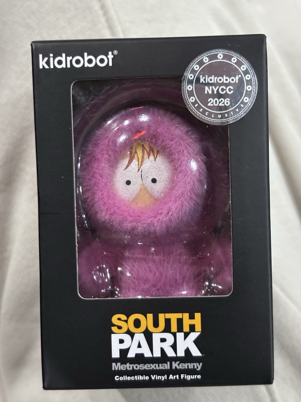 Kidrobot South Park 2026 NYCC Exclusive Metrosexual Kenny Flocked LE 500 IN-HAND Kidrobot South Park 2026 NYCC Exclusive Metrosexual Kenny Flocked LE 500 IN-HAND