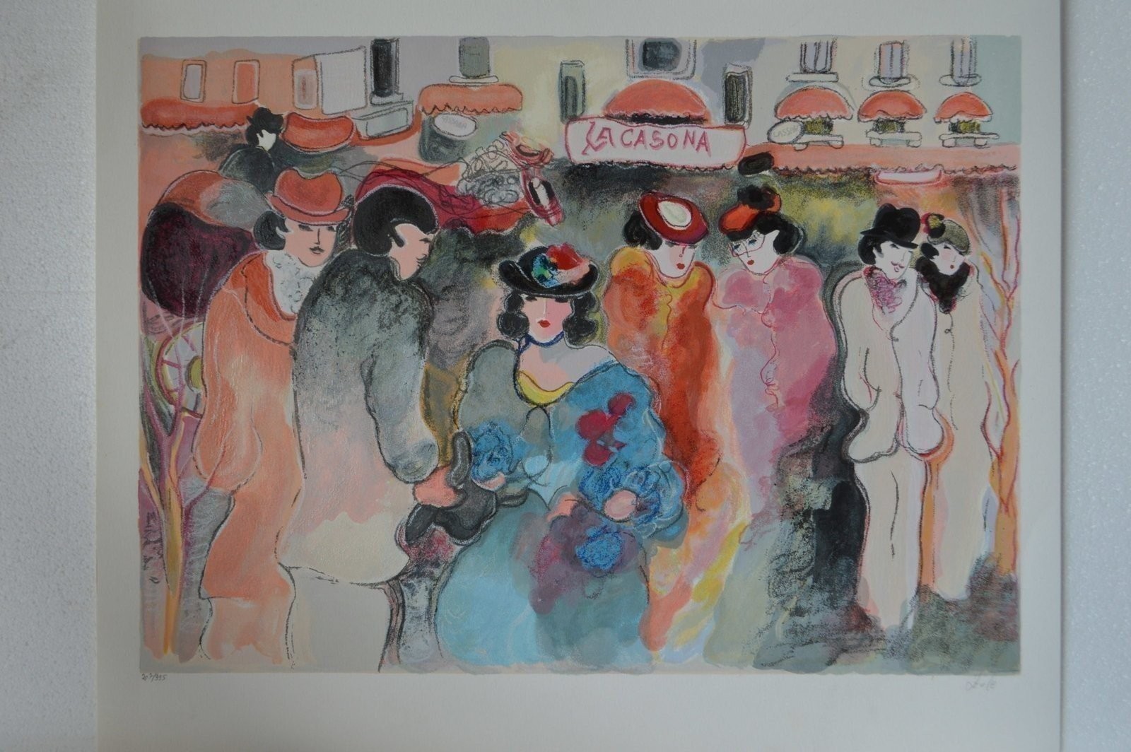 La Casona serigraph by Zule Moskowitz -  Size: 23\