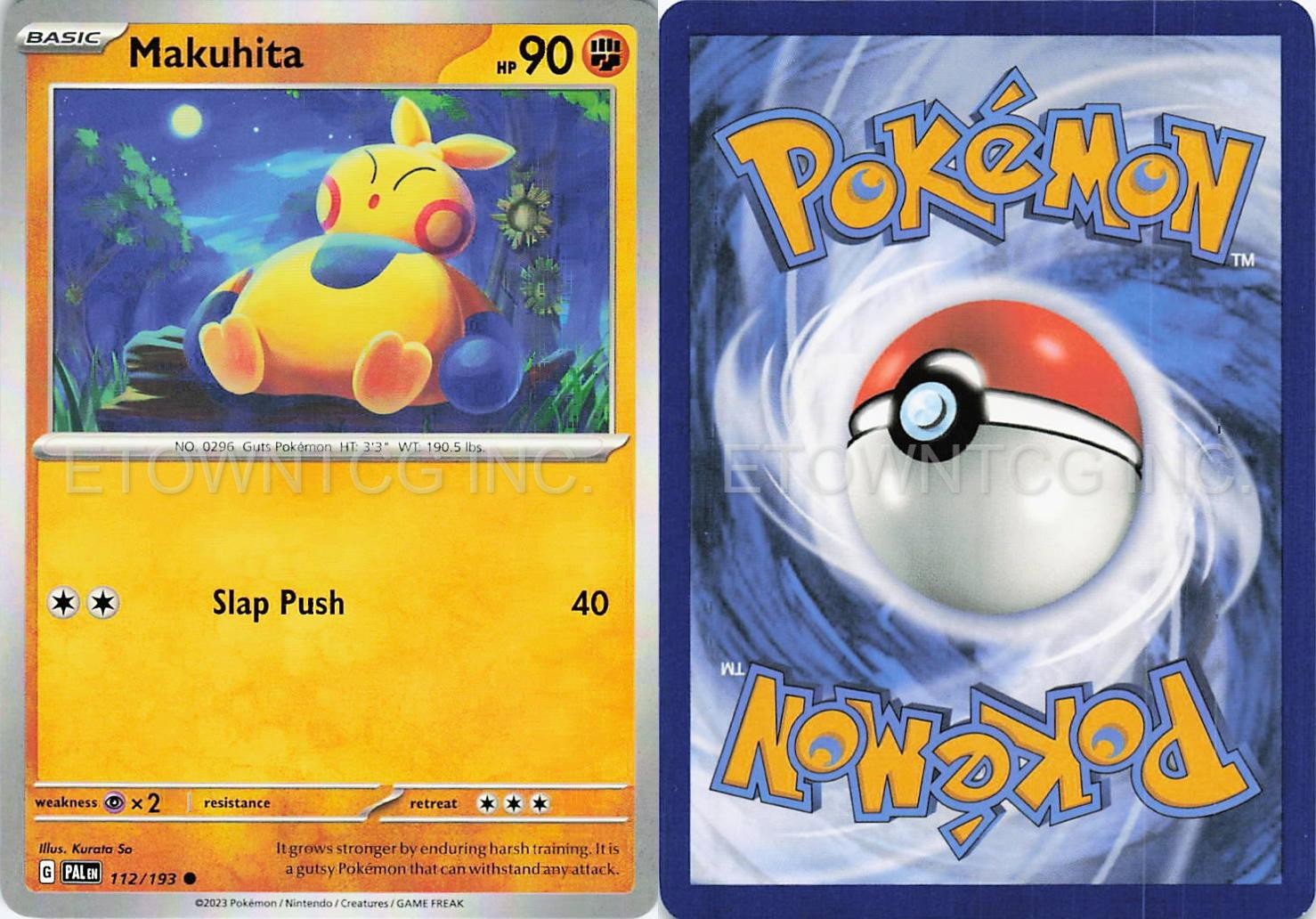 MAKUHITA 112/193 COMMON PALDEA EVOLVED POKEMON NEAR MINT