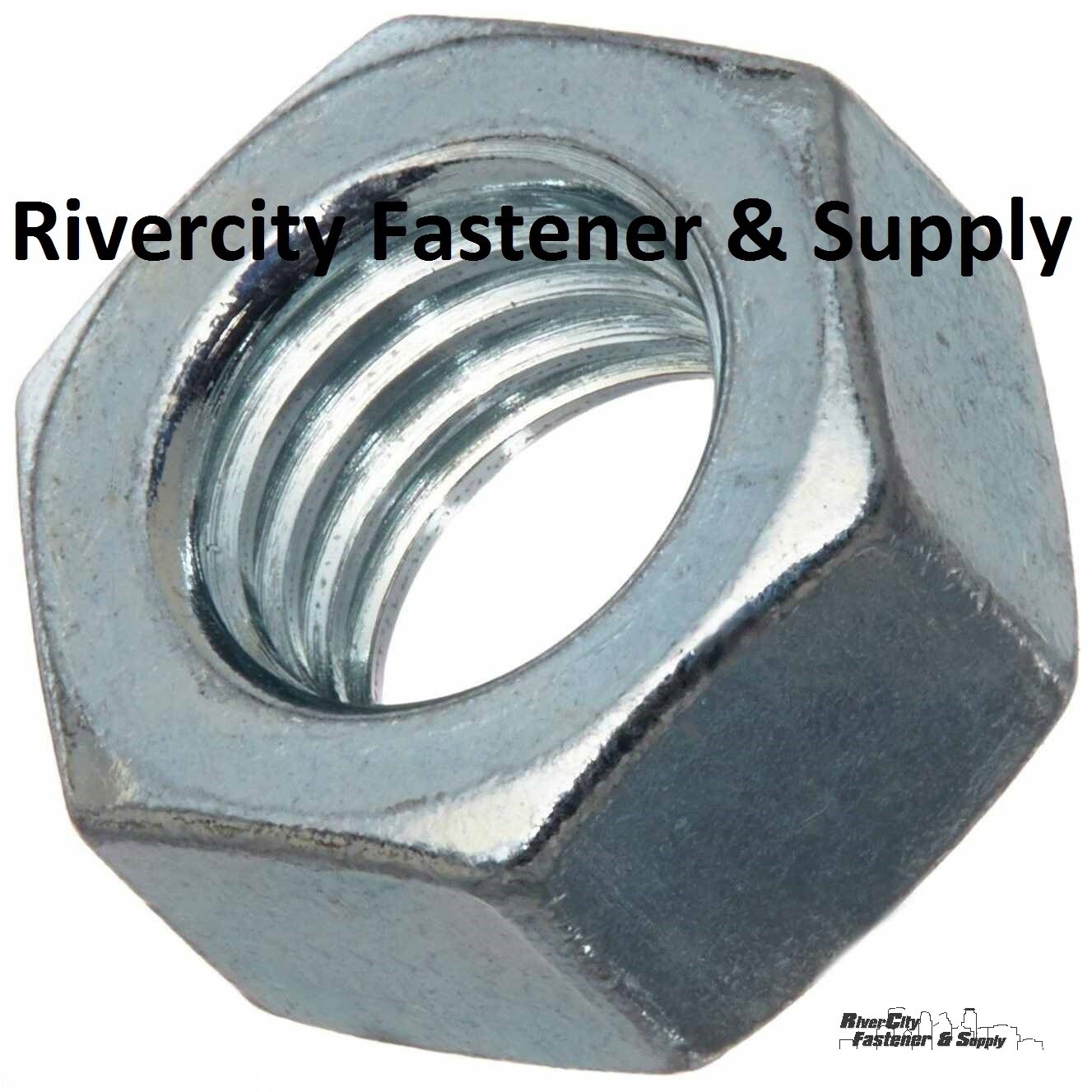 M7-1.0 Nuts 7mm Metric Coarse Thread Hex Nut M7x1.0 Steel Din 934 M7 x 1.0 ZN