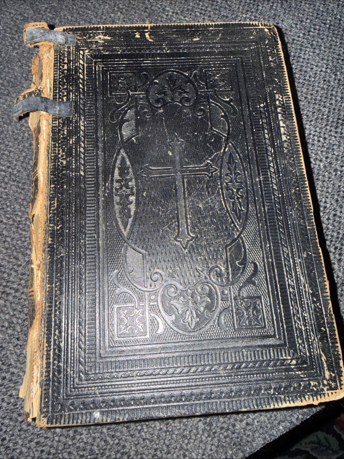Antique Swedish Bible Bibeln Den Heliga Skrift Black Embossed Hardcover 1903-06 Antique Swedish Bible Bibeln Den Heliga Skrift Black Embossed Hardcover 1903-06