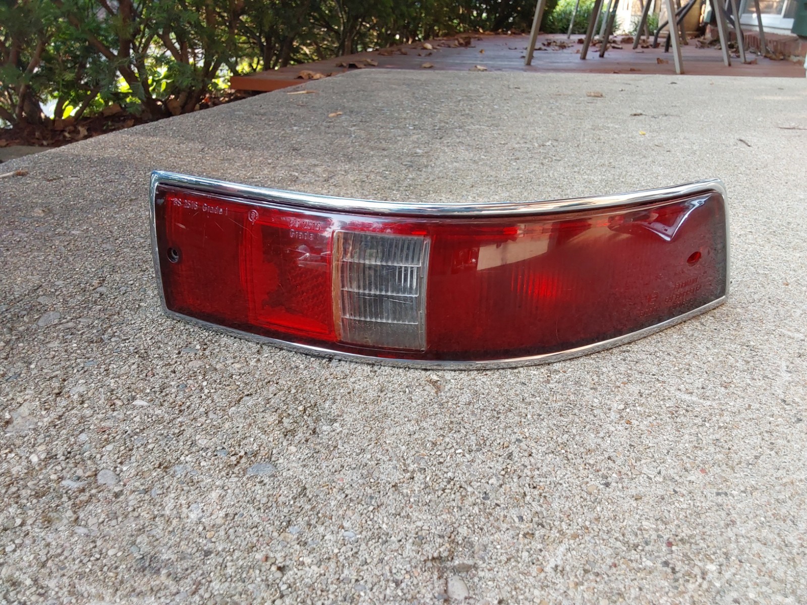 Early 1964-65 Original Porsche 911 901 Pasenger Side Tail Light Early 1964-65 Original Porsche 911 901 Pasenger Side Tail Light